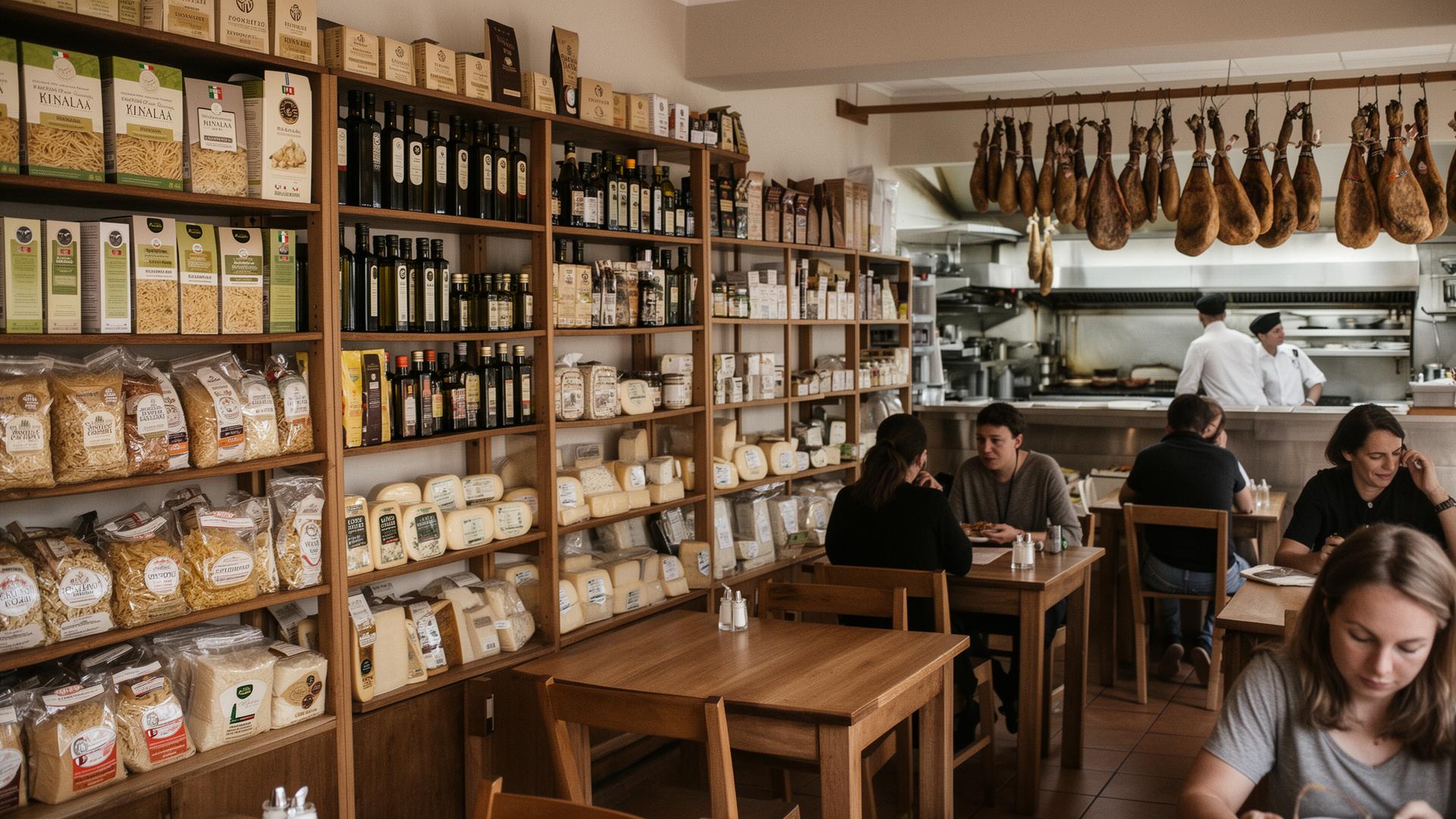 Inside the deli
